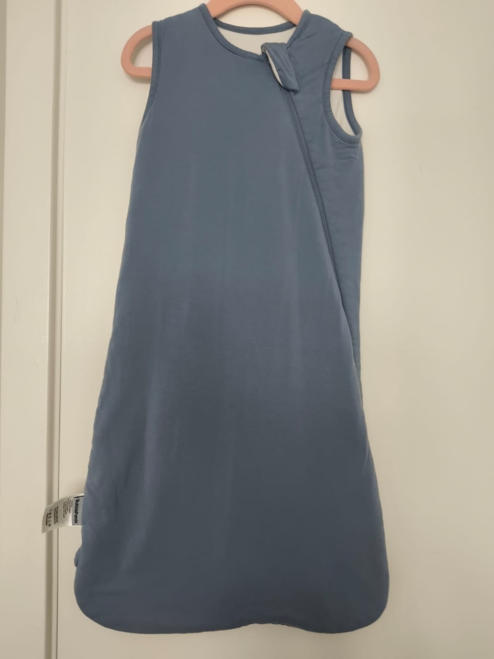 Sleeveless A-Line Skirt in Slate Blue